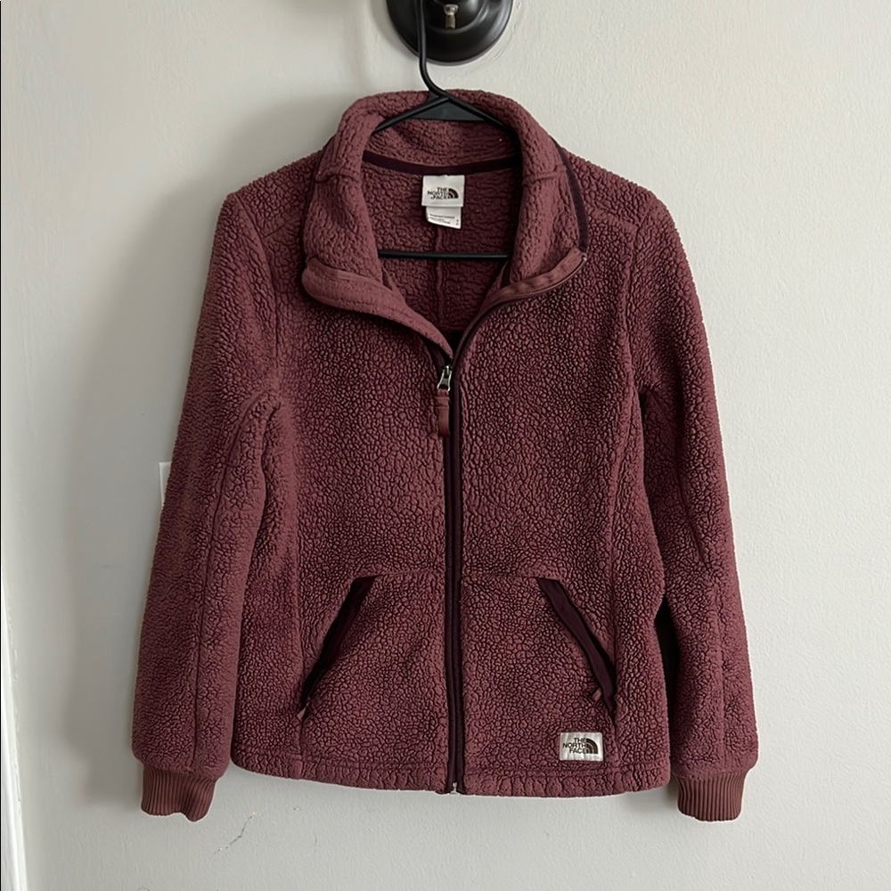 The North Face Brown Teddy Jacket Plush Fall Favorite